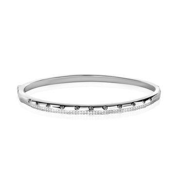 925 double pettern single kada bracelate