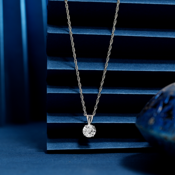 925 Swaroski single dimond chain pendent