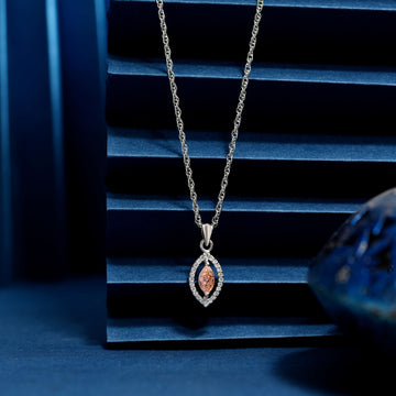 925 swarovski dimond chain pendent