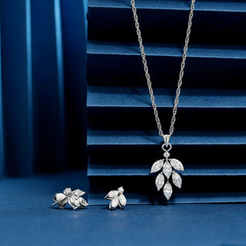 925 leaf cutting uniq design chain p.set