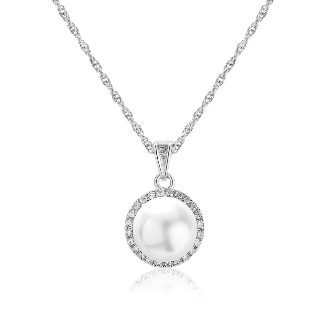 925 round swarovski dimond with pal chain pendent