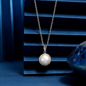 925 round swarovski dimond with pal chain pendent