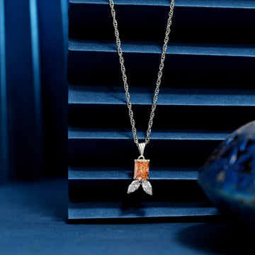 925 delicate swaroski chain pendent