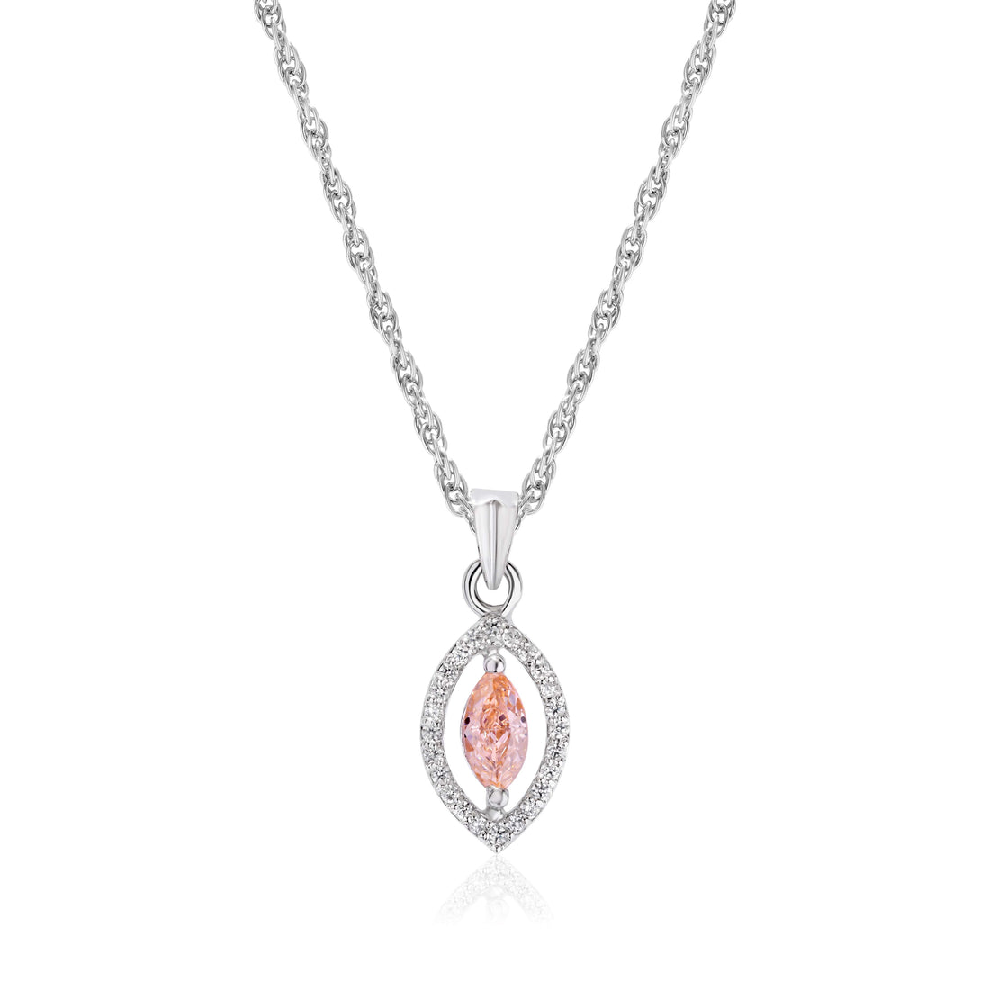 925 swarovski dimond chain pendent