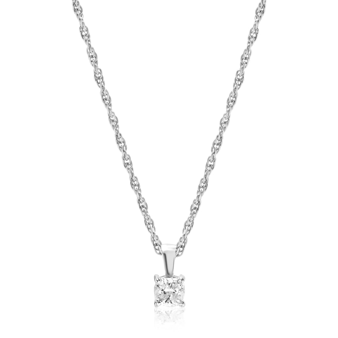 925 Swaroski single dimond chain pendent